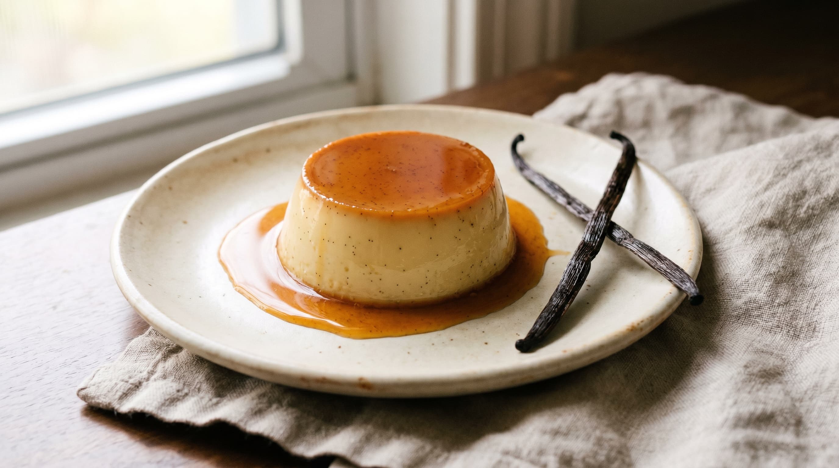 Flan de Vainilla de Madagascar